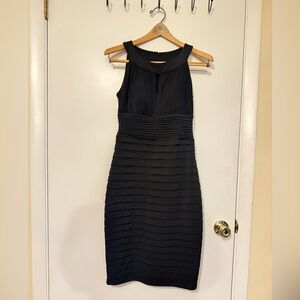 Melrose Black Bodycon Cocktail Dress / Size 6 / Sleeveless